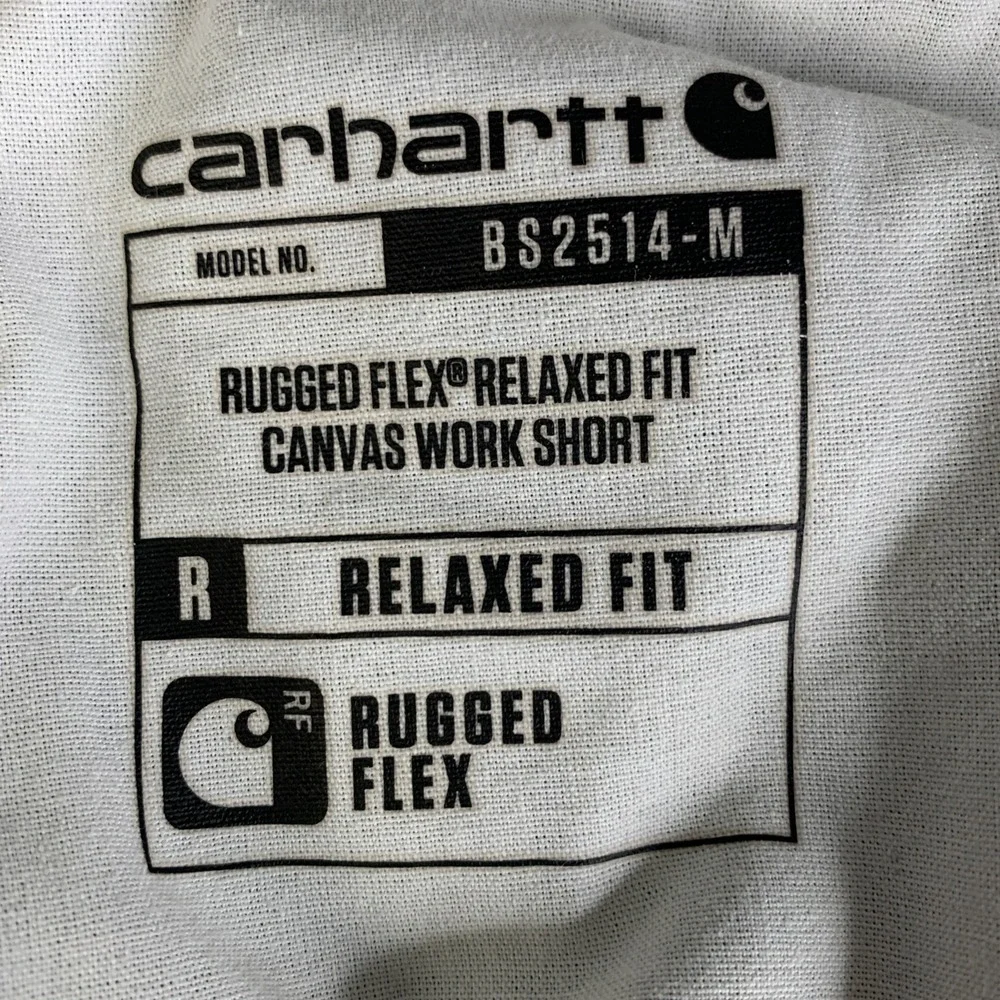 Carhartt Shorts Mens 40 Waist 38 Gray Relaxed Fit Rugged Flex Lightly Distressed
